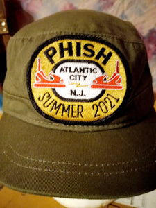 Phish hat, Phish Atlantic City 2021, Phish cadet hat