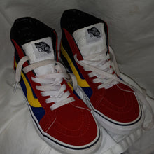 Load image into Gallery viewer, VANS Sk8 Hi Top Reissue OTW Rally Chilipepper Red Blue 721454, EUC youth Vans