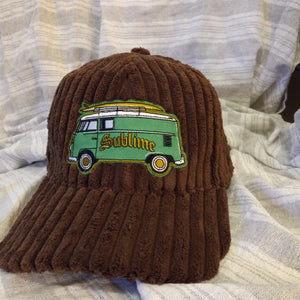 Sublime hat, Sublime bus with Surferboard, Corduroy Sublime hat
